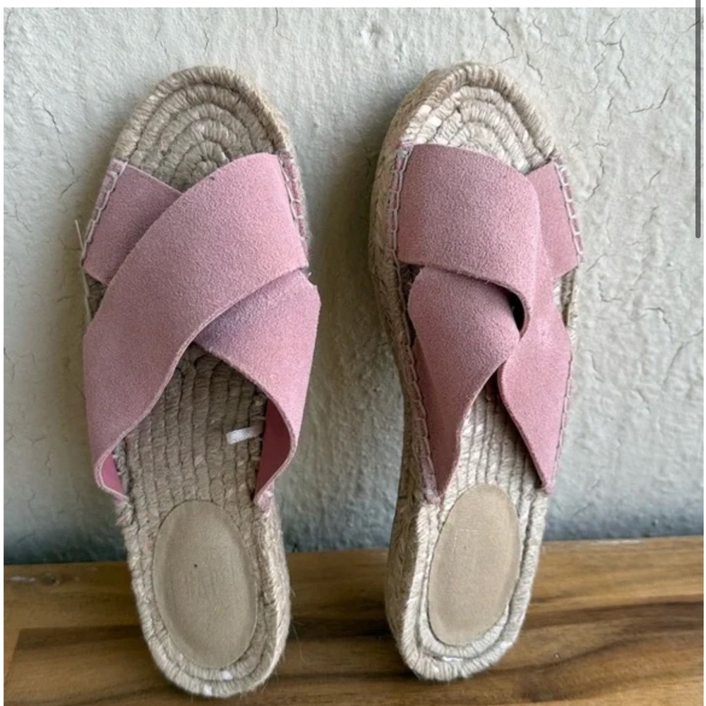 Blush Espadrille Slide Sandals
